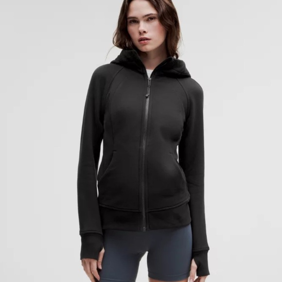 Lululemon Scuba Full Zip Hoodie Black NWT NEW size 0 - Picture 1 of 15
